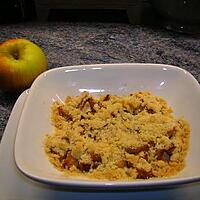 recette crumble aux pommes