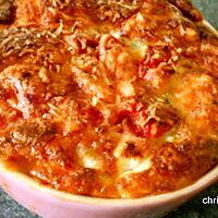 recette Gratin de semoule-courgette-Tomate-mozzarella