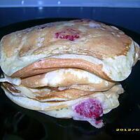 recette pancakes aux framboises fraîches