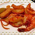 recette Grosses crevettes impériale sauce pimentée