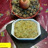 recette CRUMBLE AUX POMMES