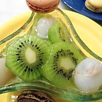 recette SALADE DE KIWIS ET MACARONS