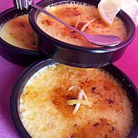 recette Créme brulée au citron