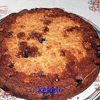 recette Gâteau aux cerises et flocons d'avoine