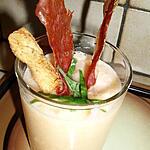 recette Verrine de melon aux chips de jambon