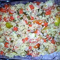 recette SALADE DE COUSCOUS AUX MACEDOINES