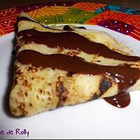 recette Crêpes au lait de coco et coulis chocolat