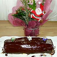 recette bûche de Noël choco-poire