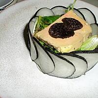 recette Charlotte de radis noir au foie gras