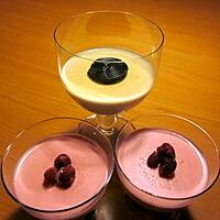 recette Panacotta a la réglisse et a la framboise