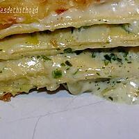 recette lasagnes poireaux crevettes