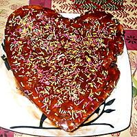 recette Gâteau coeur aux pèpites de chocolat