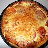 recette quiche au thon tomate