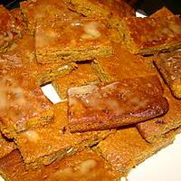 recette Carrés carotte-potiron aux noix, glaçage à l'orange