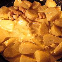 recette POULET POMME DE TERRE CURRY COCO