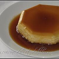 recette Flan aux amandes & fève tonka