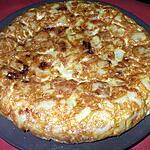 recette Tortilla de Patatas con Cebollas a la Española...( Omelette de P.d.terre  Espagnole aux oignons)... Délicieux...
