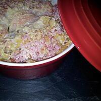 recette Oeuf cocotte au coquillette et jambon