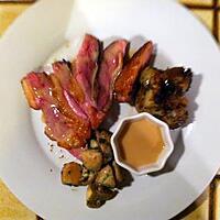 recette Magret de canard accompagné de ses pommes de terre rissolées, son émincée de champignon et de sa sauce au Porto