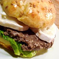 recette French burgers au chèvre