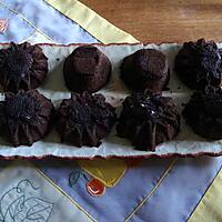 recette MINIVOLCANS au chocolat amer