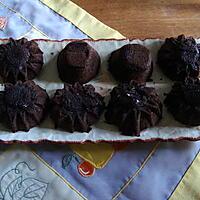 recette MINIVOLCANS au chocolat amer