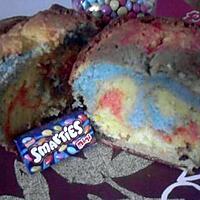 recette cake coloré aux smarties :p