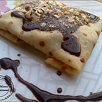 recette crêpe fourrée banane et ganache: