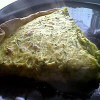 recette Quiche minceur au lardons courgette