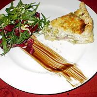 recette tourte aux poireaux et canard fumé