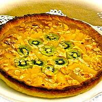 recette TARTE PAMPLEMOUSSE ET KIWI.