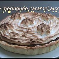 recette **Tarte meringuée caramel & noix**