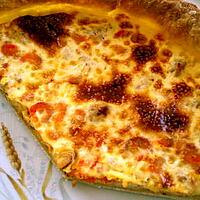 recette Ma quiche thon-crevette.