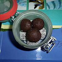 recette TRUFFES MARRONS / CHOCO NOIR ALLEGE