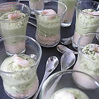 recette Verrines aux mousses de saumon et d'avocat