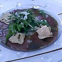 recette carpaccio de boeuf au foie gras cru