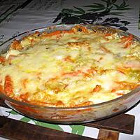 recette Gratin de poisson aux légumes et au curry