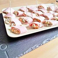 recette Sushi de jambon à la macédoine