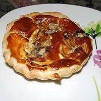 recette Tartelettes au roquefort et échalotes