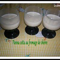 recette panna cotta au fromage de chévre