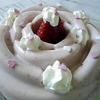 recette MOUSSE AU FROMAGE BLANC ET FRAISES