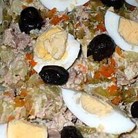 recette " Ensaladilla de patatas con variantes"...( Salade de P.d.terre )