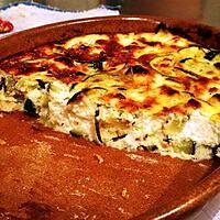 recette Flan de courgette et FETA