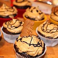 recette Cupcakes chocolat au glaçage spéculoos