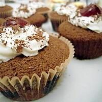 recette CUPCAKES FORET NOIRE