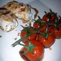 recette Saltimboca de poulet et tomates cerise au miel