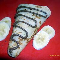 recette crêpes au Nutella et rondelles de bananes façon samoussas