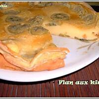 recette Flan aux kiwis