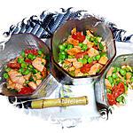 recette Salade de petits pois au saumon et au chorizo