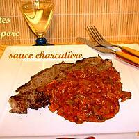 recette Côtes de porc sauce charcutière